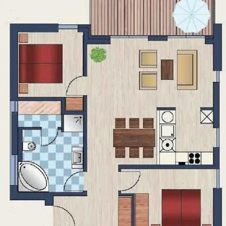 Wattnmeer Von Oben 48 5 N Apartmán